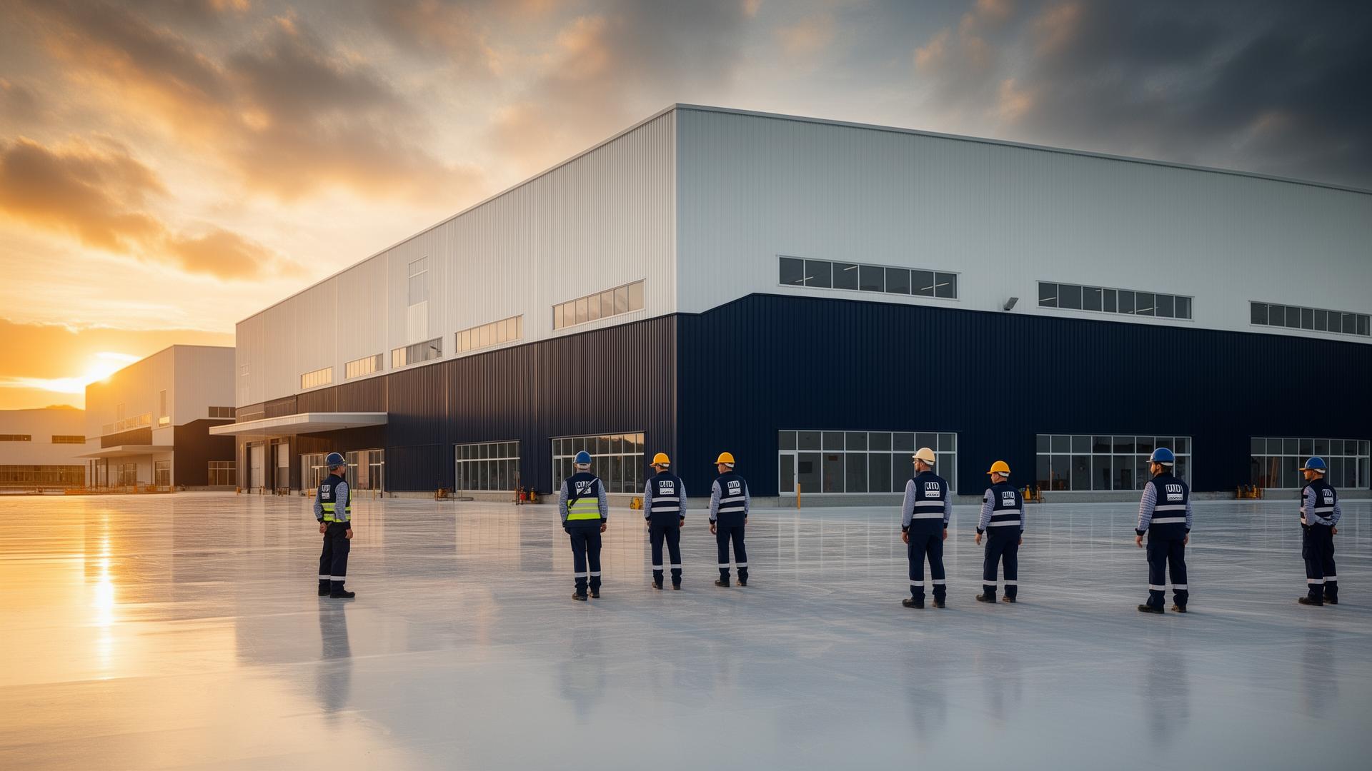 Complexo industrial moderno revitalizado pela MDN Construservice